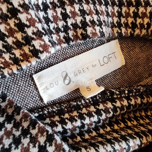 Lou & Grey for Loft Houndstooth Mock Neck - Picture 4 of 4